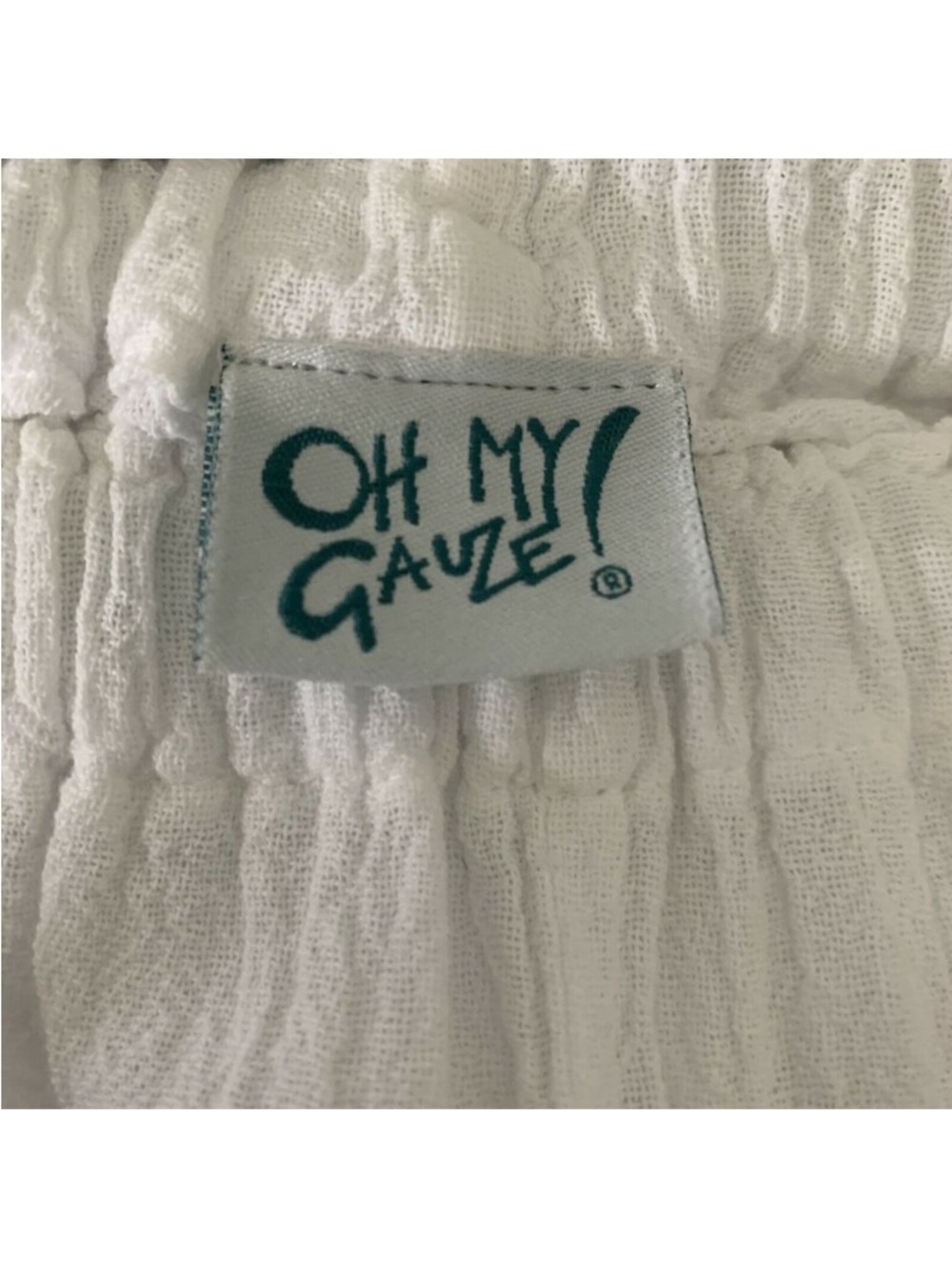 Oh My Gauze!  Kally Cotton Side Tie Pants Large - Picture 3 of 5